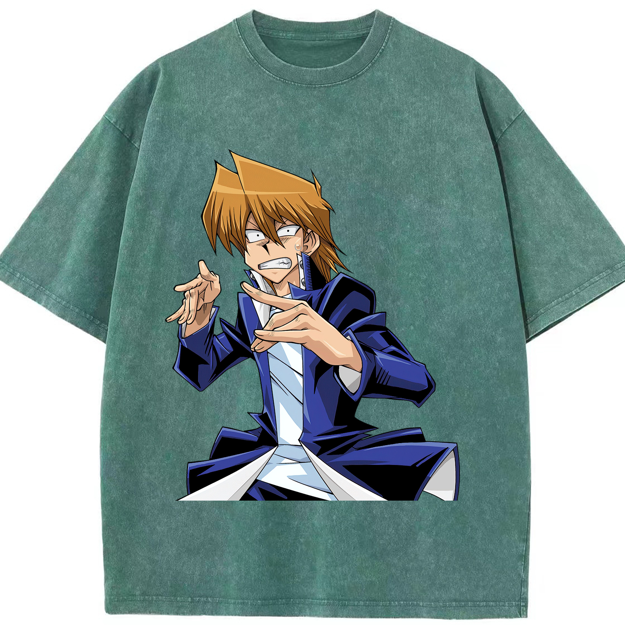 （画像用） 遊☆戯☆王 Yu-Gi-Oh! 綿100% ヴィンテージ風 半袖Tシャツ（フロントプリント）